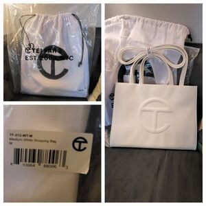 Telfar Medium Shopping Bag - White